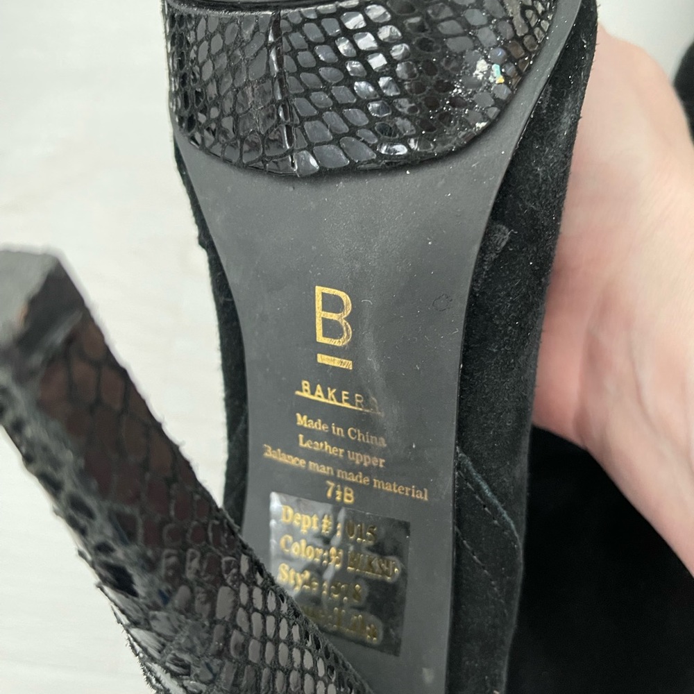 Over the Knee Suede Bakers Boots - Picture 2 of 3